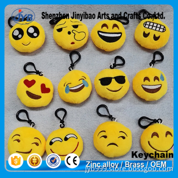 customized wholesale price small pillow funny emoji keychain
